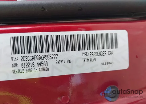 2019 Chrysler 300 Limited from USA, damaged, VIN 2C3CCAEG0KH585777